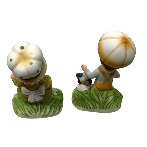 2‎ Homco Figurines Girl with Kitten & Boy with Puppy #1430 Shelf Decor - Picture 6 of 8